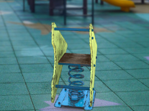 old spring rider Modelo 3D