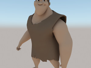 grug crood character Model 3D