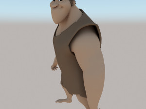 grug crood character Modèle 3D