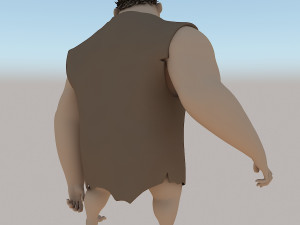 grug crood character Modèle 3D