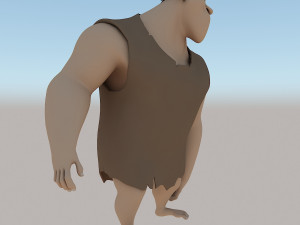 grug crood character Modèle 3D