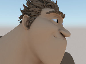 grug crood character Modèle 3D