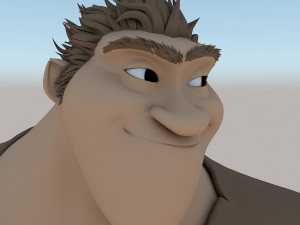 grug crood character Modèle 3D