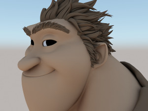 grug crood character Modèle 3D