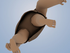 grug crood character Modèle 3D