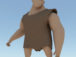 grug crood character Modèle 3D