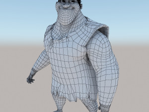 grug crood character Modèle 3D