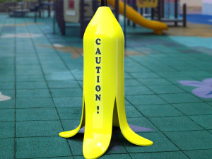 Banana wet caution 3D Baskı Modeli