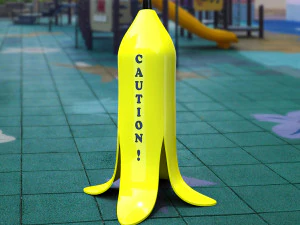 Banana wet caution 3D Print Model