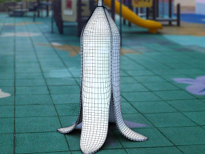 Banana wet caution 3D Baskı Modeli