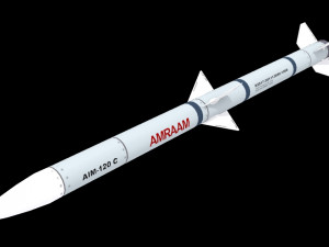 Missile aim-120 c 3D Model