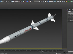 Missile aim-120 c Modelo 3D