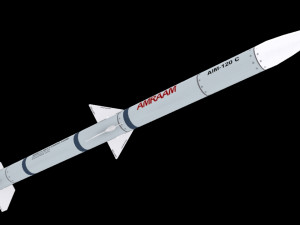 Missile aim-120 c Modelo 3D