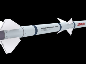Missile aim-120 c Modelo 3D