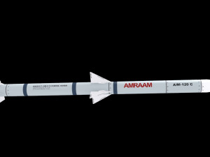 Missile aim-120 c Modelo 3D
