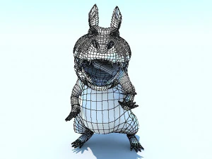 crocodile cartoony characte 3D Model