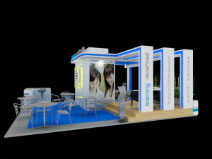stand berjaya exposici&oacute;n 6x7 Modelo 3D