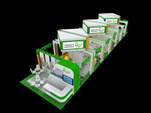 singapore education exhibition 6x24 booth 3D Model