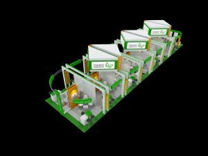 singapore education exhibition 6x24 booth 3D Model