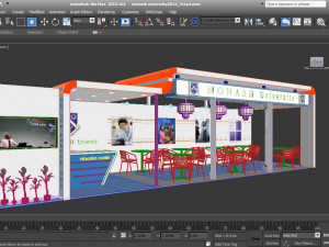 monash university exhibition 3x12 booth 3D Model