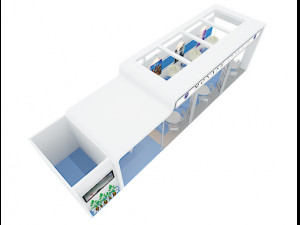 monash university exhibition 3x12 booth 3D Model