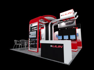 lilin tentoonstelling 6x6 stand 3D Model