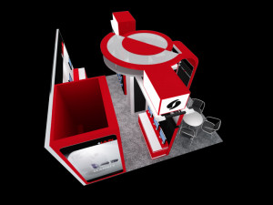 lilin exhibition 6x6 booth Model 3D