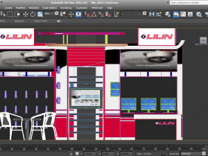 lilin exhibition 6x6 booth Model 3D