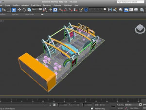 toc exhibition 6 x 15 booth 3D Model