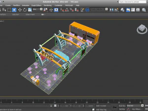 toc exhibition 6 x 15 booth 3D Model