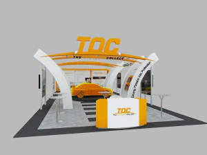 toc exhibition 6 x 15 booth 3D Model