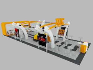 toc exhibition 6 x 15 booth 3D 模型