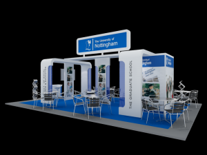 nottingham university exhibition 6x9 booth 3Dモデル