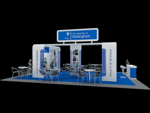 nottingham university exhibition 6x9 booth 3Dモデル