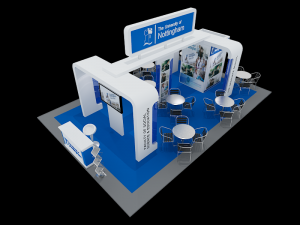 nottingham university exhibition 6x9 booth 3Dモデル