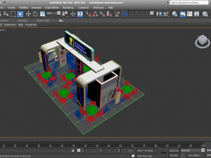 nottingham university exhibition 6x9 booth 3Dモデル