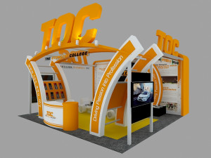 toc exhibition 6x6 booth 3D Model