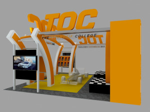 toc exhibition 6x6 booth 3D Model