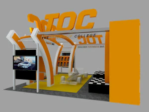 toc exhibition 6x6 booth 3D Model
