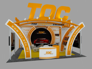 toc exhibition 6x6 booth 3D Model
