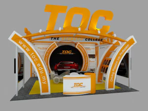 toc exhibition 6x6 booth 3D Model