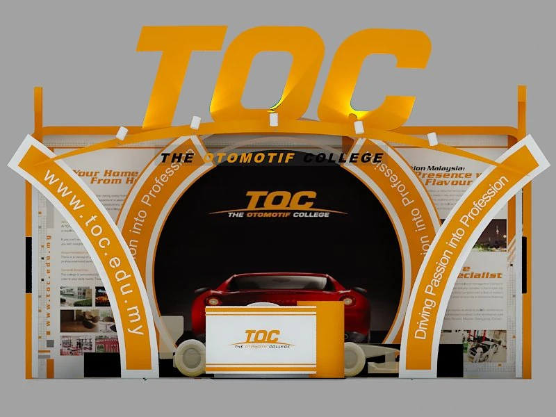 toc exhibition 6x6 booth 3D Model .c4d .max .obj .3ds .fbx .stl .blend