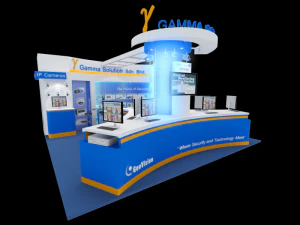 geovision exhibition 6x6 booth 3D Model