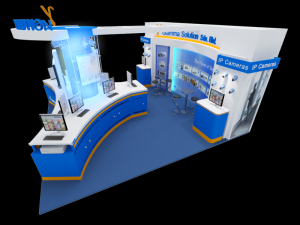geovision exhibition 6x6 booth Modelo 3D