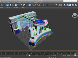 geovision exhibition 6x6 booth Modelo 3D
