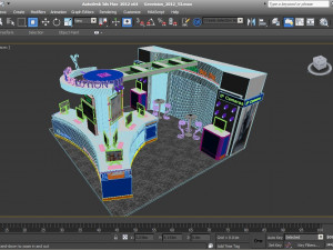geovision exhibition 6x6 booth Modelo 3D