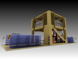 poullive exhibition 6x18 booth 3D-Modell
