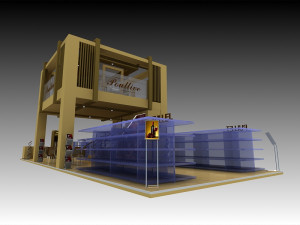 poullive exhibition 6x18 booth 3D-Modell