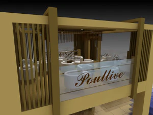 poullive exhibition 6x18 booth 3D Model