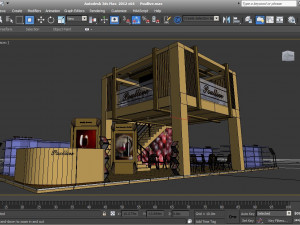 poullive exhibition 6x18 booth 3D-Modell